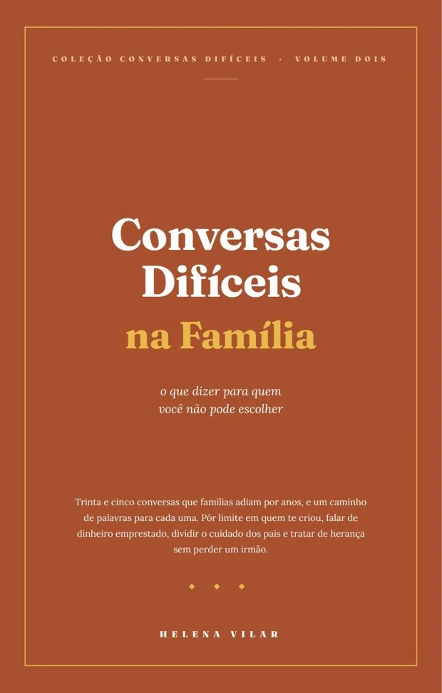 Capa de Conversas Difíceis na Família